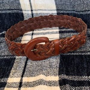 Leather Braided Belt